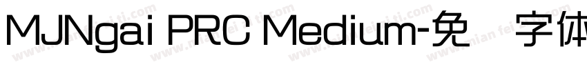 MJNgai PRC Medium字体转换